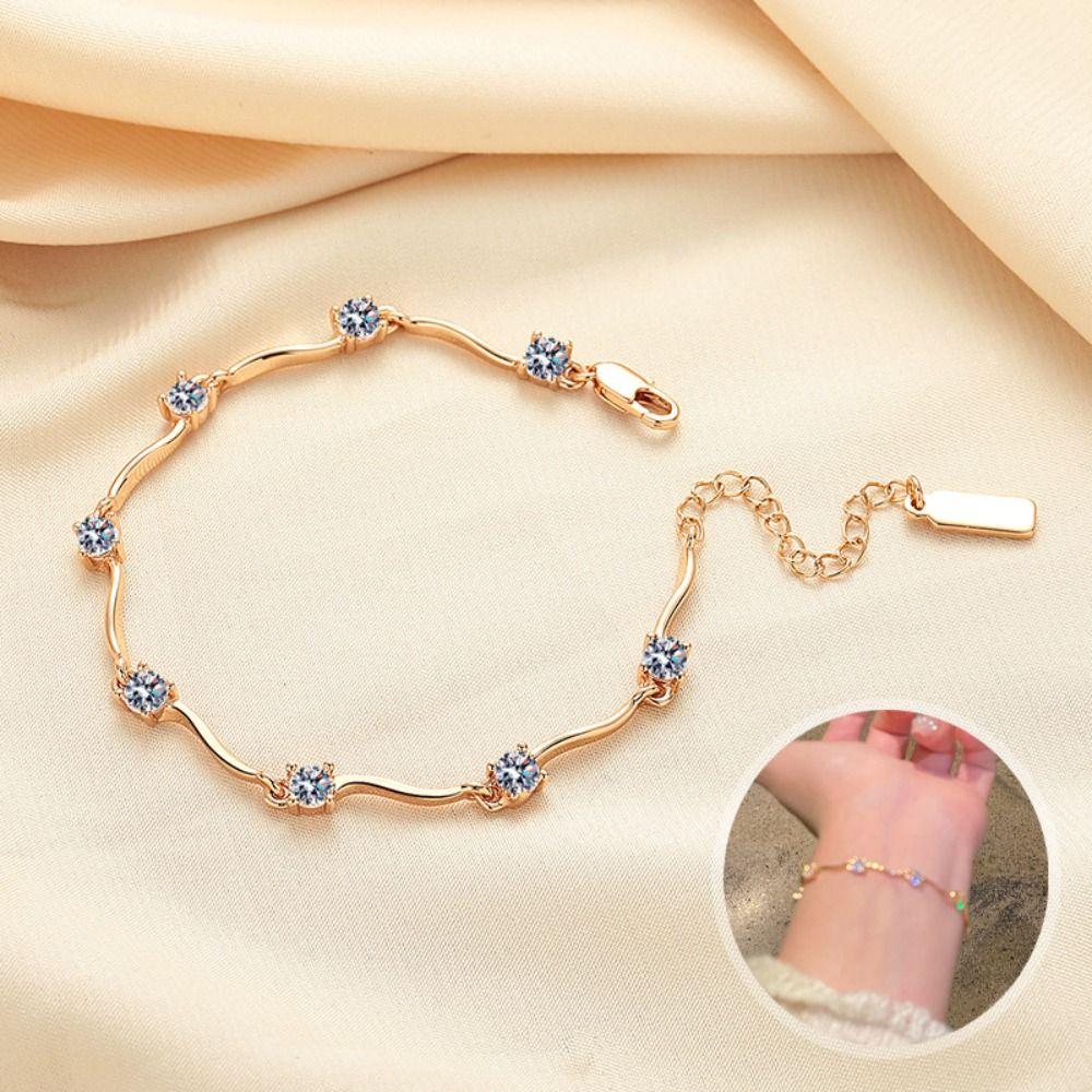 2pcs Adjustable Couple Bracelets Thin Light Luxury Bracelet  Wedding Anniversary