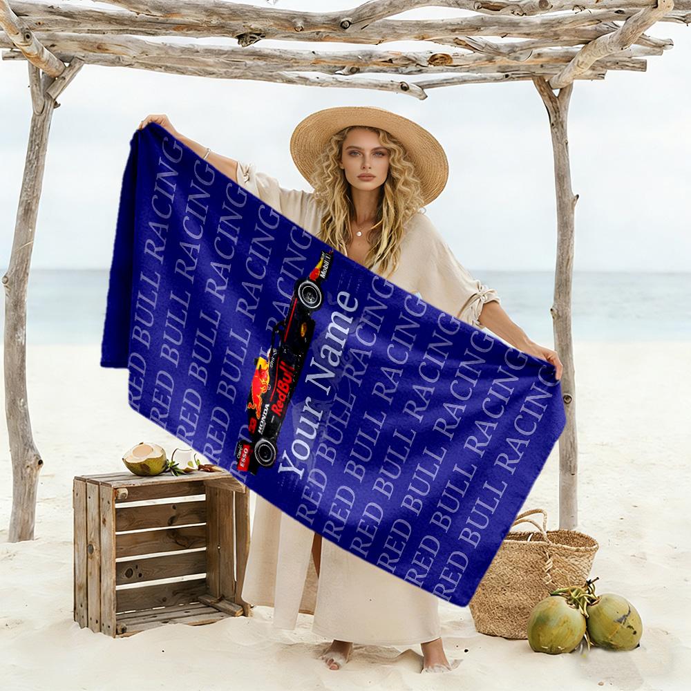 Oracle Bull Customized Name Beach Towel Soft Durable Quick-Dry Suitable for Swimming Gym Camping Yoga Vacation