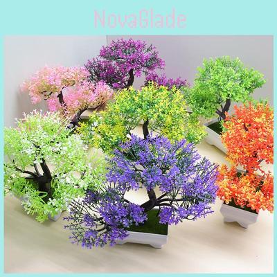 Plastikowe Sztuczne Rośliny Bonsai Do Dekoracji Domu Z Realistyczną Zielenią