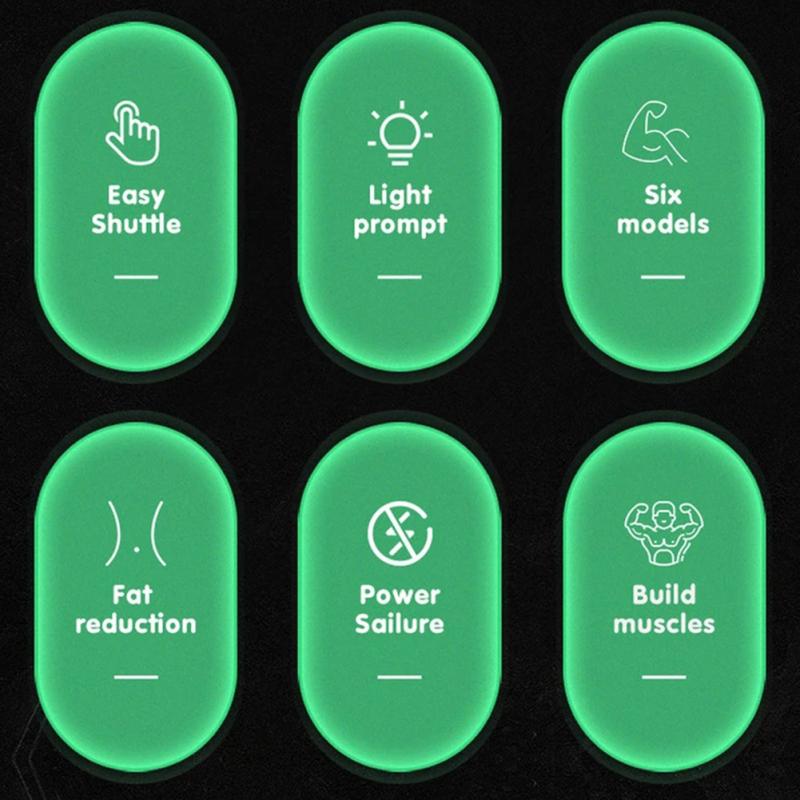 8pcs Fitness Abdominal  Patch Training Device Electric Muscle Stimulator Home Trainer Equipment