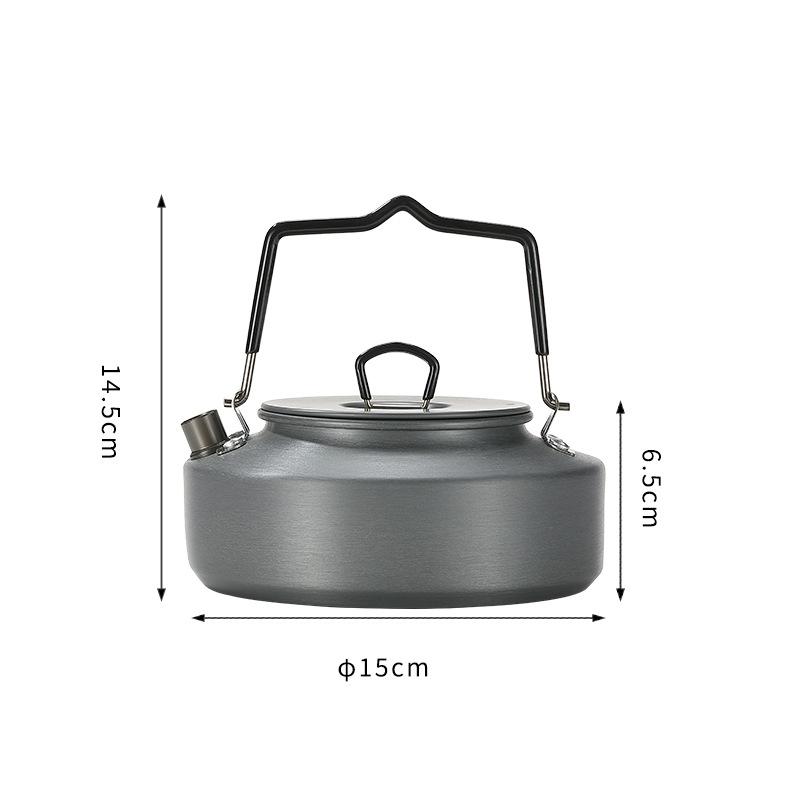 CAMPINGMOON Large Capacity Portable Aluminum Alloy Coffee Pot 0.8L/1L,/1.5L Camping Teapot Outdoor Kettle For Picnic