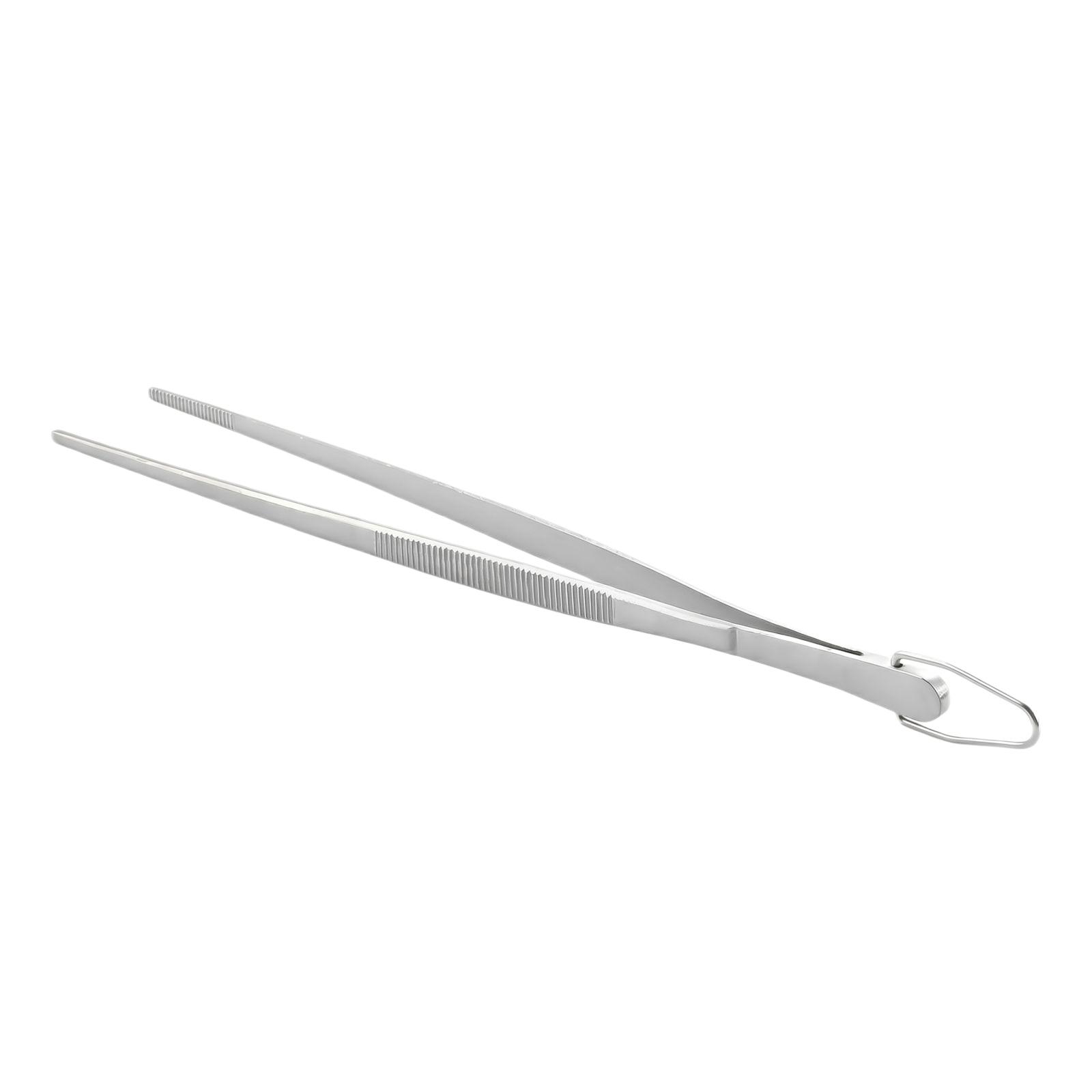 

Stainless Steel BBQ Tongs Extended Length with Non-Slip Handle Heavy Duty Grill Tongs for Outdoor Cooking Kitchen Utensil One Size