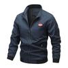 Spring and Autumn Thin Men's Jacket Stand-up Collar Jacket Men's Stick Loose Middle-aged and Young Men's Clothing Jacket on Clothes