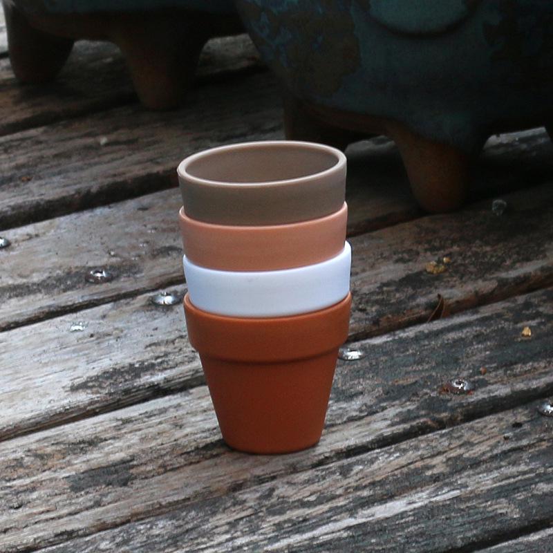 Extra Thick Mini Round Succulent Planter for Lithops and Seedlings