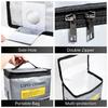 Secure Battery Fireproof Pouch Charging Port Detail Storage Solution for Travel Electronics Protections