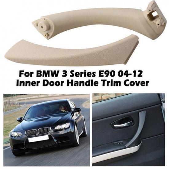 Right side FOR BMW E90 328i Beige Inner+Outer Door Panel Handle Pull Trim Cover