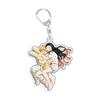 For Demon Slayer Tokitou Muichirou Daki Akaza Douma Gyutaro Acrylic Selfmade Cartoon Anime Keychain Pendant Toy Gift 5cm