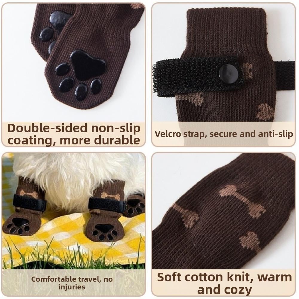 Anti-scratch Anti-slip Dog Socks Dirt-proof Foot Protector Puppy Foot Cover Wooden Floors