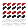 20 PCS Connectors, Quick Disconnect Assortment Kit, Red & Black & Silver Housing, AWG 12-16, Heavy Duty Contact 600V 30A