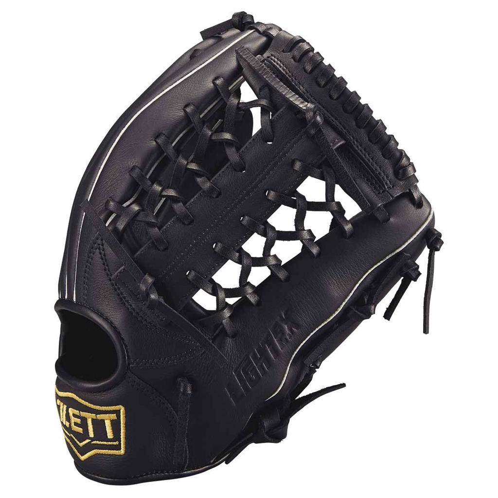 ZETT Litex Baseball and Softball Black BSGB3910L Glove, Left-Handed Throw, (1900),