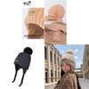 Autumn Winter Knitted Hat With Earmuffs For Women Breathable Warmth Casual Style