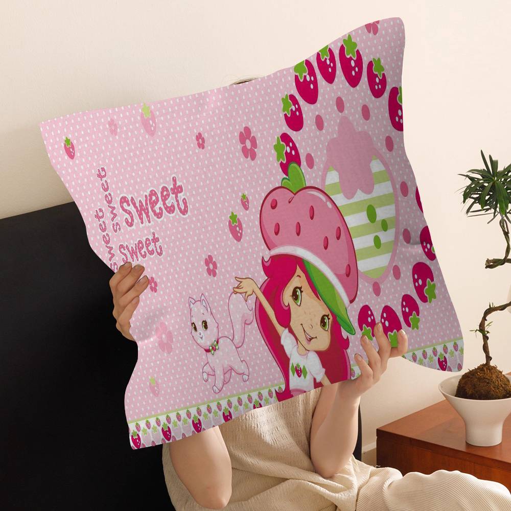 S-Strawberry S-Shortcake Pillow Anime Pillow Sofa Bed Head Pillow Cover Cushion Cover 45x45 cm Fashion