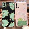 For Tecno Pova 2 Case LE7 LE7n Cute Dinosaur Cartoon Cover Soft Silicone Phone Case For Tecno Pova 2 Pova2 Back Cover 6.9'' Bags