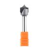 SpeTool 1/4" Shank Point Cutting Roundover Router Bit with 1/2" Cutting Diameter 1/4" Radius, Carbide 2 Flute Tipped Round Over Beading Bits for CNC