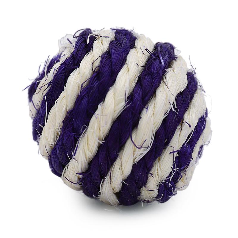 Cat Teaser Kit: Sisal Ball, Bite-Resistant Stick, Teeth Grinding Toys for Boredom Relief