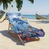 Asciugamano da Spiaggia con Stampa di Vita Marina Protezione Solare Antivento Adatto per Piscina Campeggio Viaggio Coperta