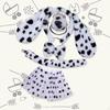 Puppy Dog Ears and Long Tail Hair Clip Faux Dress Up Cat Ear Lolita Hoop