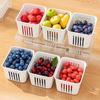 3 Grid Refrigerator Food Drain Fresh-keeping Box Ginger Garlic Onion Pepper Storage Box Fruit Vegetable Basket Kitchen Organizer