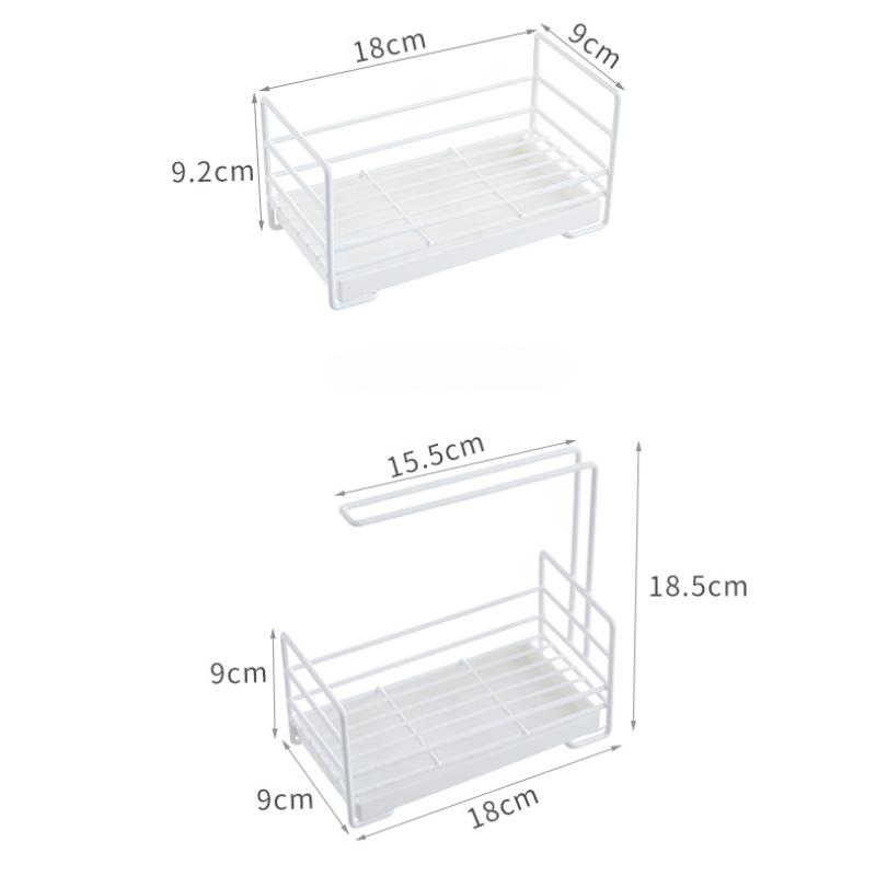 Kitchen Organizing Shelves Sponge Draining Storage Rack Countertop Cleaning Cloth Organization Storage Shelf Kitchen Accessories