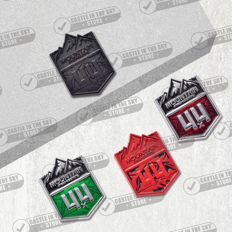 1Pc 3D Car Sticker 4x4 Mountain Front Grille Badge Metal Decal Emblem For Wrangler Grand Cherokee Compass Silverado Accessories