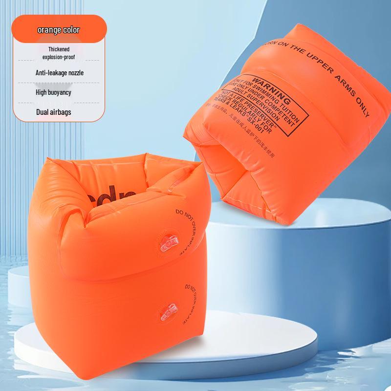 Dicke aufblasbare Wassermanschetten: Doppelairbag-Schwimmärmel für Erwachsene und Kinder