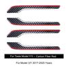 For Tesla Model 3/Y 2017-2025 Carbon Fiber 4PCS Door Handle Sticker Cover Model Y Juniper Carbon Fiber Resin Dropping Process