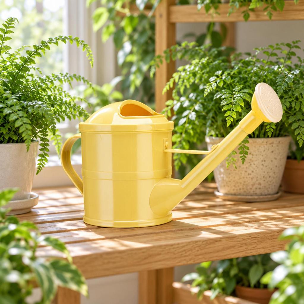 Watering Can with Sprinkler Head 1.5Liter Long Spout for Potted Plants, Balcony
