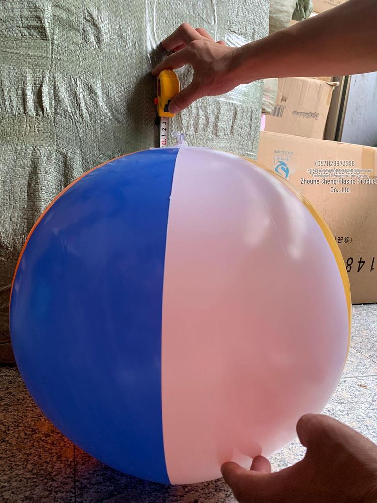 Colorful 6-Panel PVC Inflatable Beach Ball for Children's Water Play