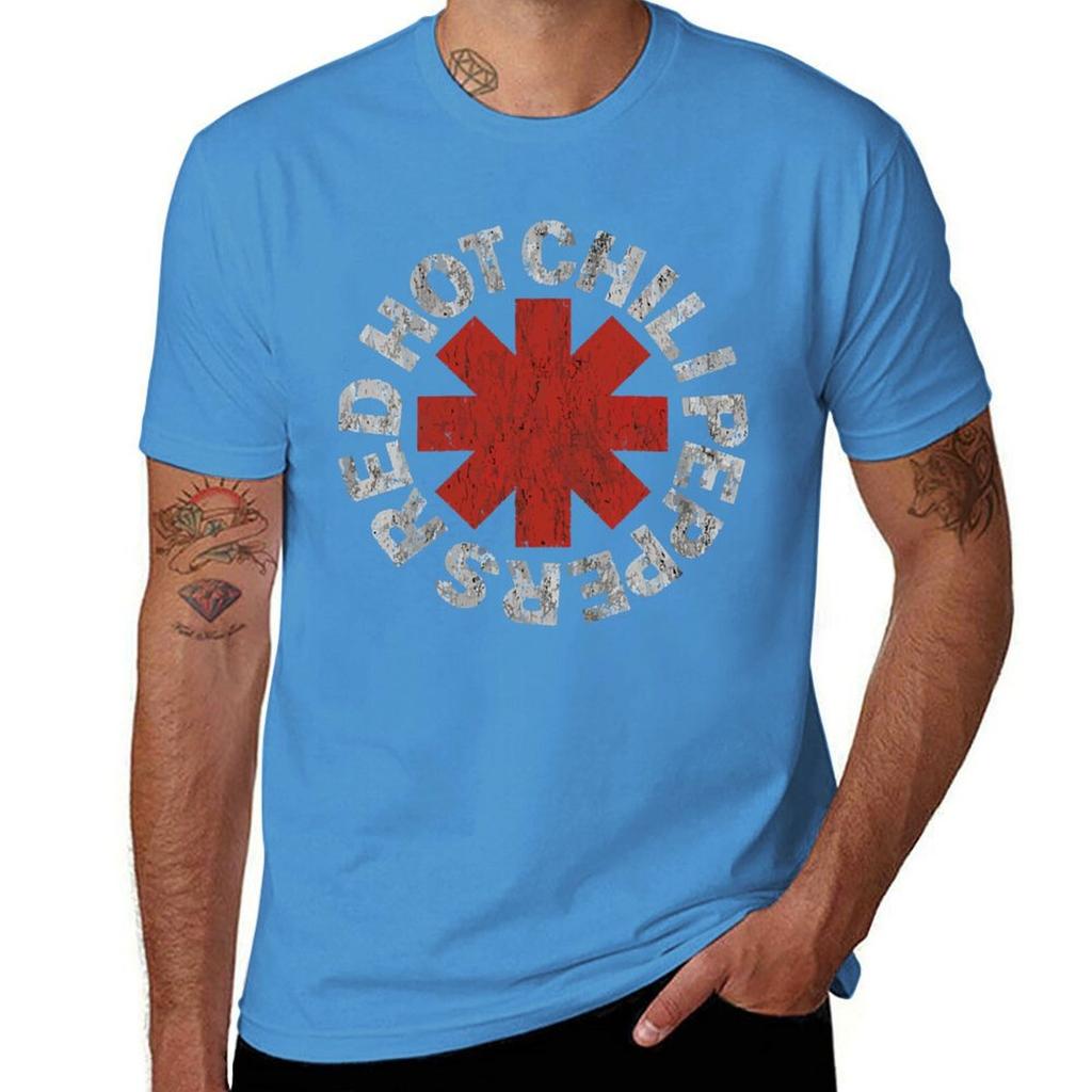 Red Hot Chill Peppers T-Shirt Blacks New Edition Fitted T Shirts for Men