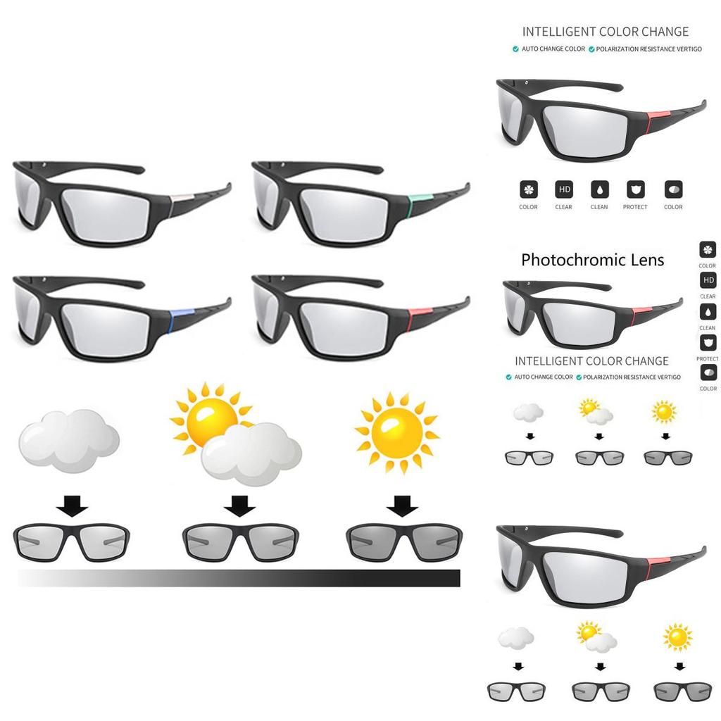 High Definition Men Polarized Photochromic Sunglasses For All Day Comfort And Style