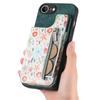 For iPhone 16e Leather Phone Cover with RFID Blocking Zipper Card Bag Kickstand