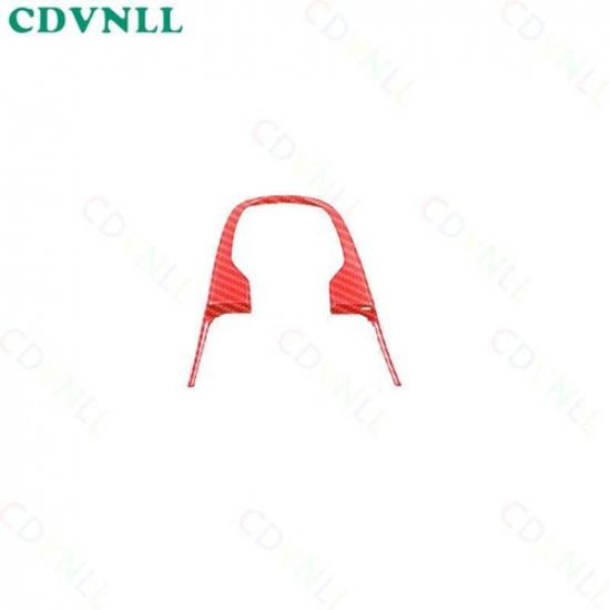 Central Console Gear Shift Frame Cover For Honda Fit/Jazz 14-20 Red Carbon Fiber