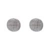 Mesh Hollow Stud For, Exaggerated High-End Gold Geometric Round