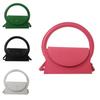 Neuankunft Mode Straßenstil PU-Leder Kleine Quadratische Tasche mit Rundem Ring Design für Damen
