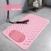 Available In 5 Colors, Bathroom Anti-slip Massage Mat, Hotel Shower Floor Mat, Toilet Mat, Shower Bath Rug, Home Massage Pad