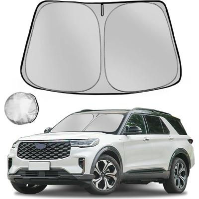 Parasol para parabrisas de Ford Explorer SUV 2011-2019, parasol plegable para ventana delantera de automóvil, bloquea los rayos UV y el calor, protector interior automotriz