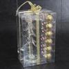 Fourcart Cute Glass Christmas Tree Ornament Set, Striped Tree