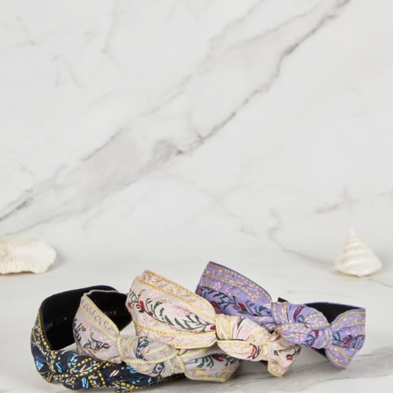 MAIA Royal Jacquard Hairband - Ivory