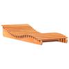 Sun Lounger Wax Brown 205 x 80 x 31.5 cm Solid Pine Wood