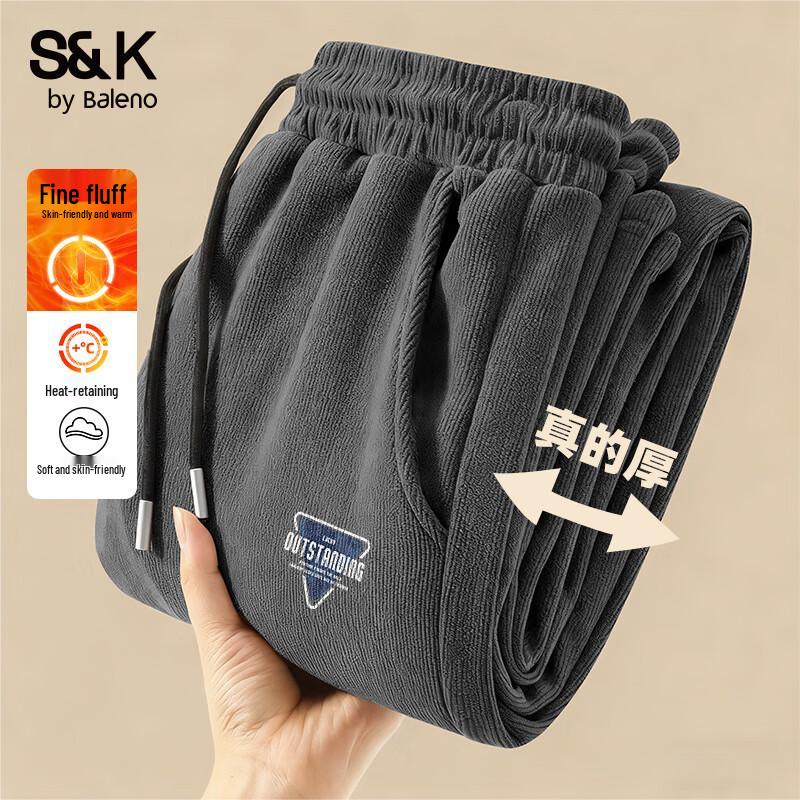 

Baleno Men s S&K Series Fleece-Lined Thermal Casual Pants L