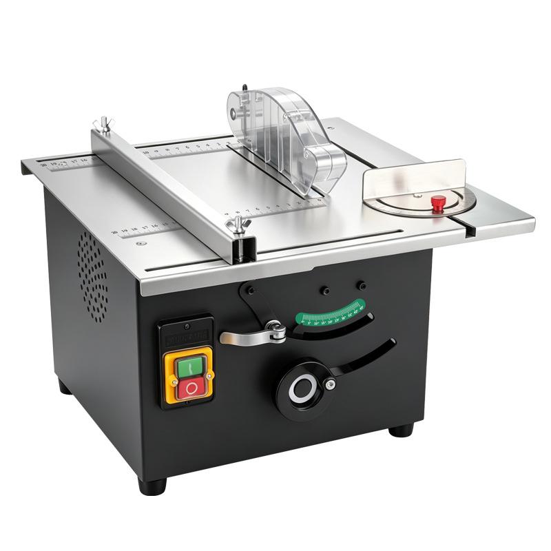 High-Power Mini Table Saw for Woodworking: Compact Electric Sliding Saw for Home Renovation and Multi-Functional Cutting.