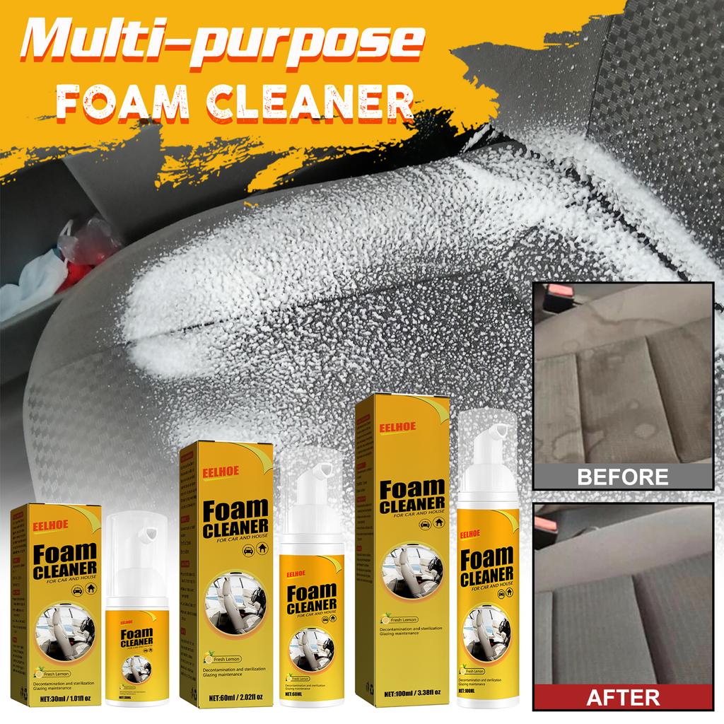 30/60/100ML Multi-Purpose Foam Cleaner Leather Clean Remover Spray Car Wash Auto Interior Household Cleaners Stain Removal