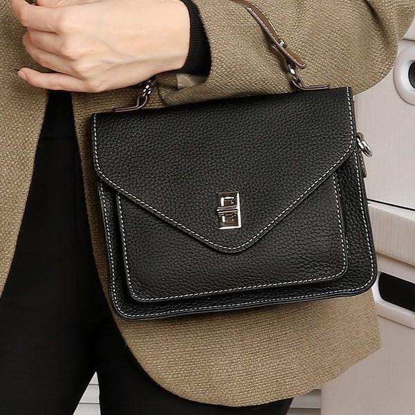 Leather Small Square Bag Versatile Trend Handbag Bag New Messenger Bag