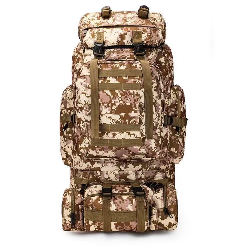 Outdoor Modular Camouflage Hiking Backpack 80L