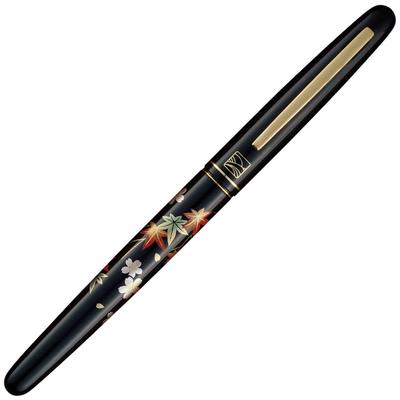 Kuretake Pinceau Kuretake Stylo-pinceau Makie Monogatari Fleurs et Érable Stylo Noir, Stylo, (Feuilles de cerisier) Conception, Canon, DU185-515