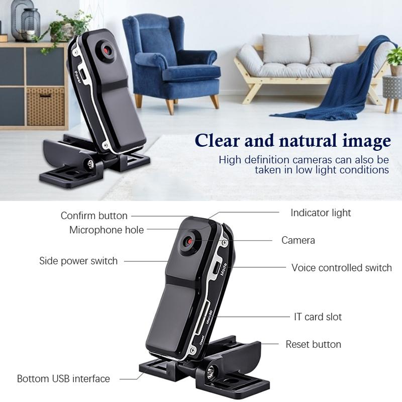 Md80 Sport Digitale Videokamera Mini Hd Luftbildkamera Innen-/Außenmonitor Drahtlose Sport Action Kamera