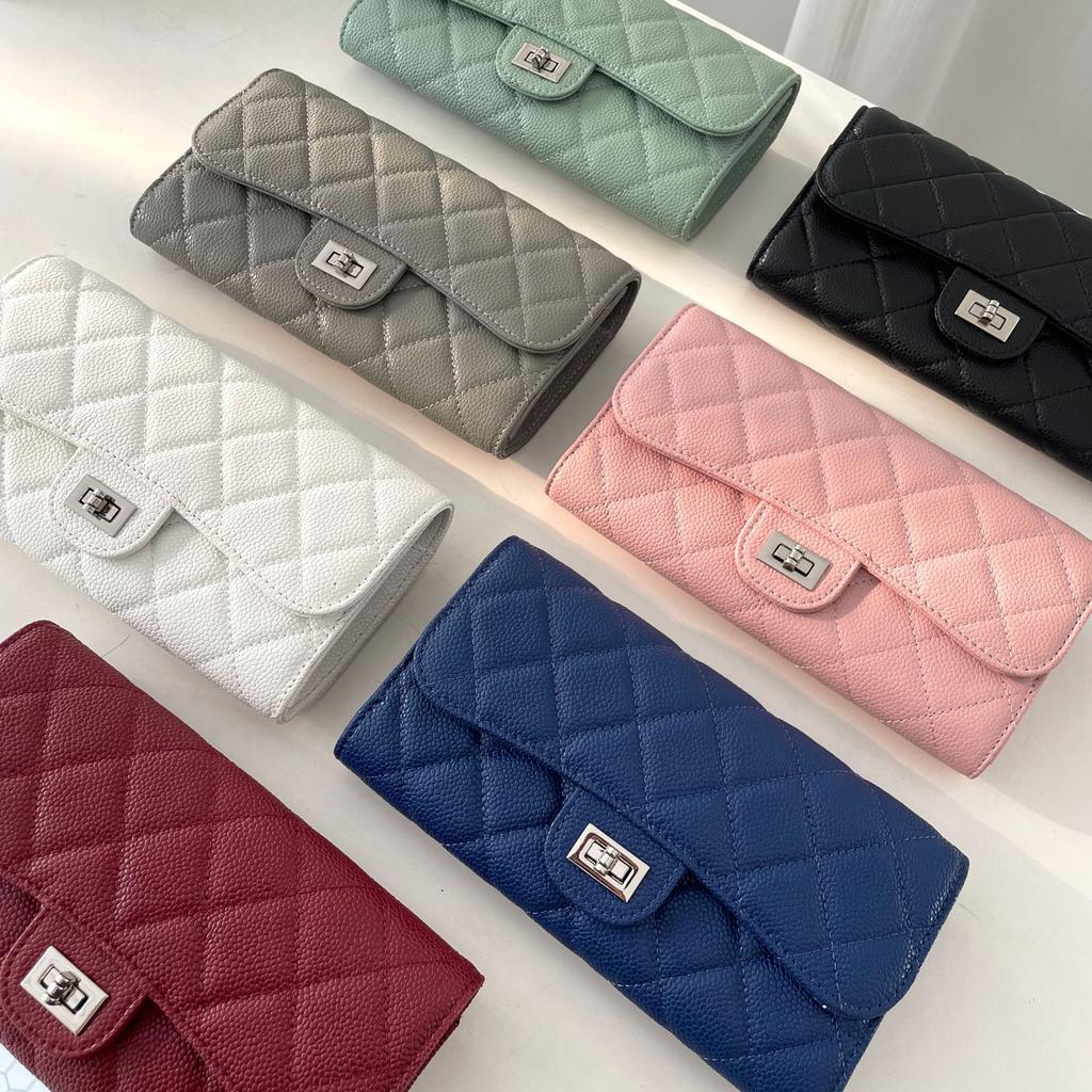 Xiaoxiangfeng Versatile Mini Square Bag Caviar Premium Black Mobile Phone Bag One Shoulder Crossbody Rhombus Chain Bag