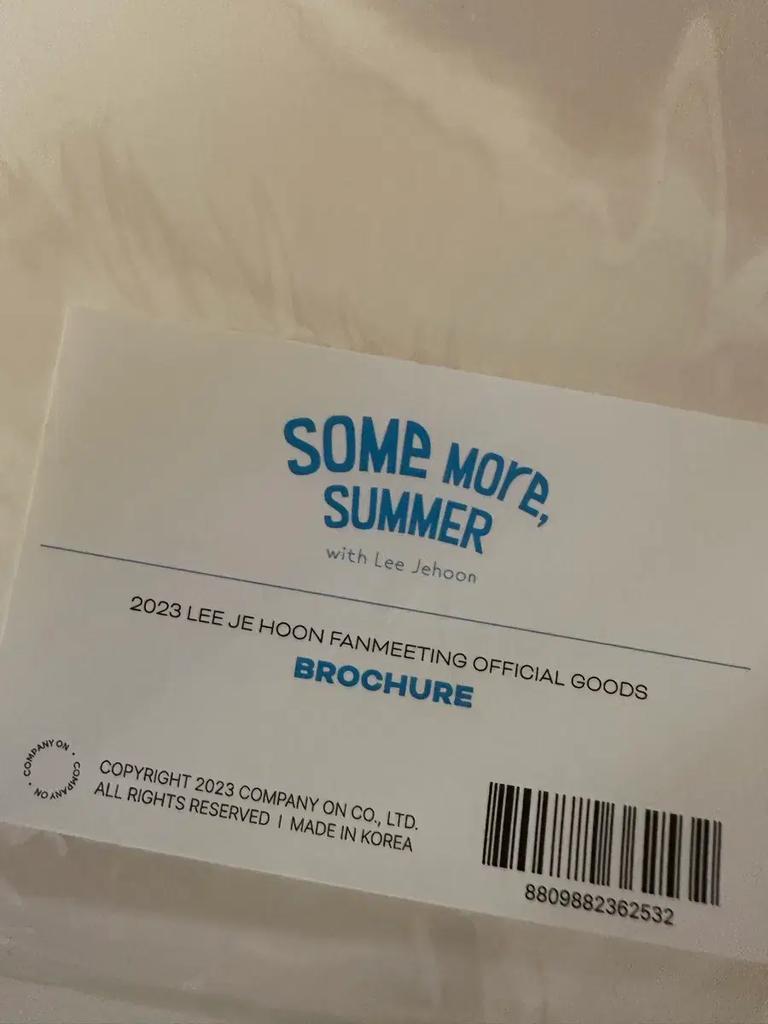 2023 Lee Je Hoon Fan Meeting Official MD Brochure Used
