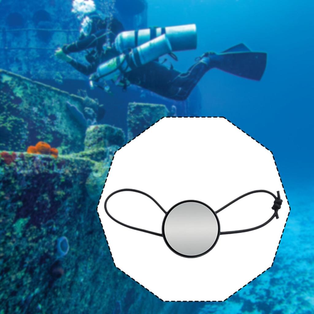 Diving Rearview Mirror Diver Observe Mirror Convex Underwater Equipment for Drifting Outdoor Sports Snorkeling Cave Dive