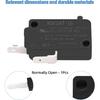 Microwave Oven Door Switch Replacement Part, KW7-0 Micro Switch - Normally Open, 16A 125V/250V, Compatible with KW3AT-16,KW3A-16